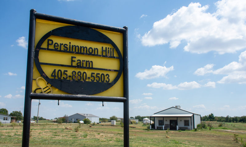 Persimmon Hill Farm sign