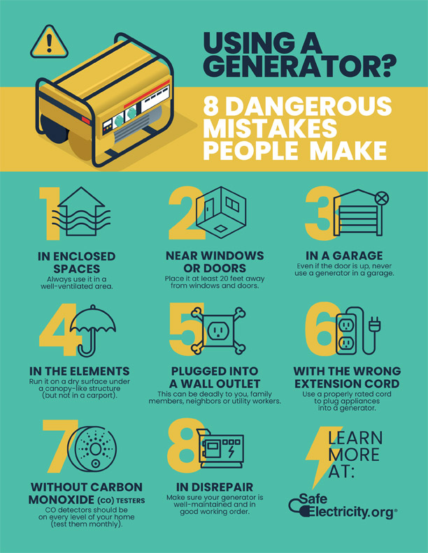generator safety tip sheet