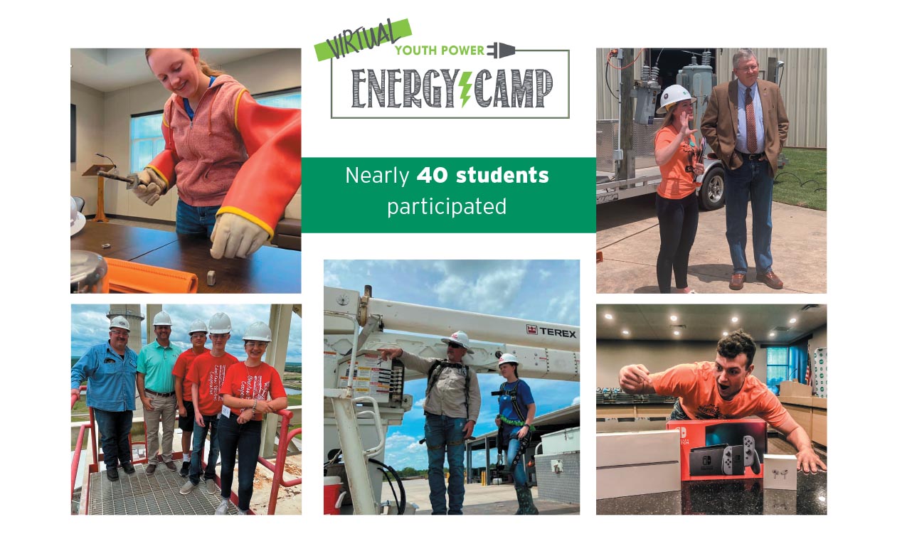 photos from the Youth Power Energy Camp